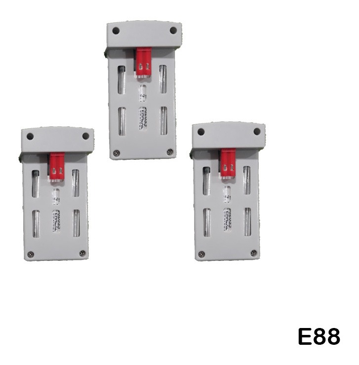 Bateria (3 Peças) Projetada Para Drone Mini E88