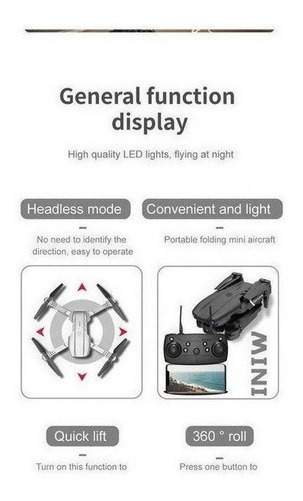 Câmera 4k Mini Drone E99 Pro Professional Com 2 Baterias - Imagem 4