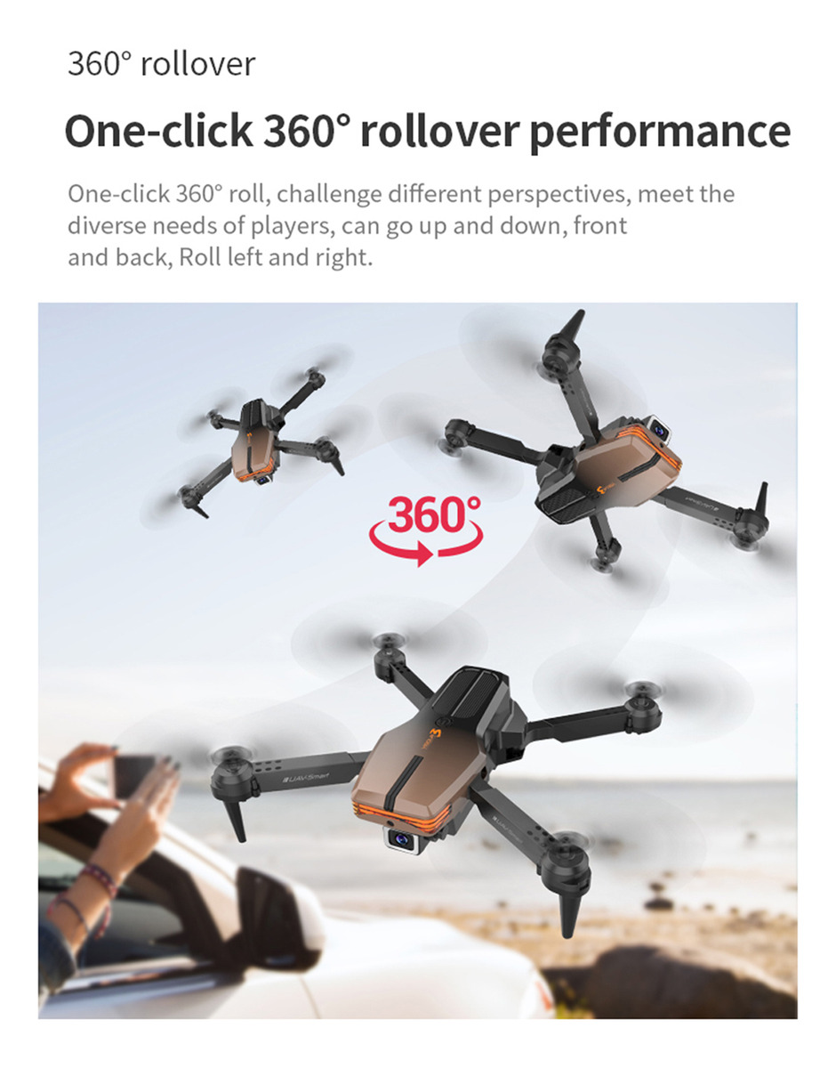 Câmera Única 4k Rc Drone 2,4 Ghz Led Quadcopter De 6 Eixos - Imagem 7