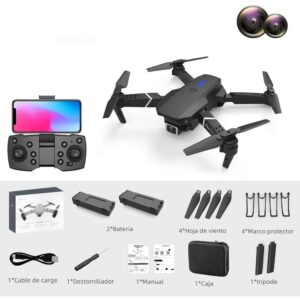 E88 4k Drones 1080p Hd Câmera Rc Quadcopter Com 2 Baterias