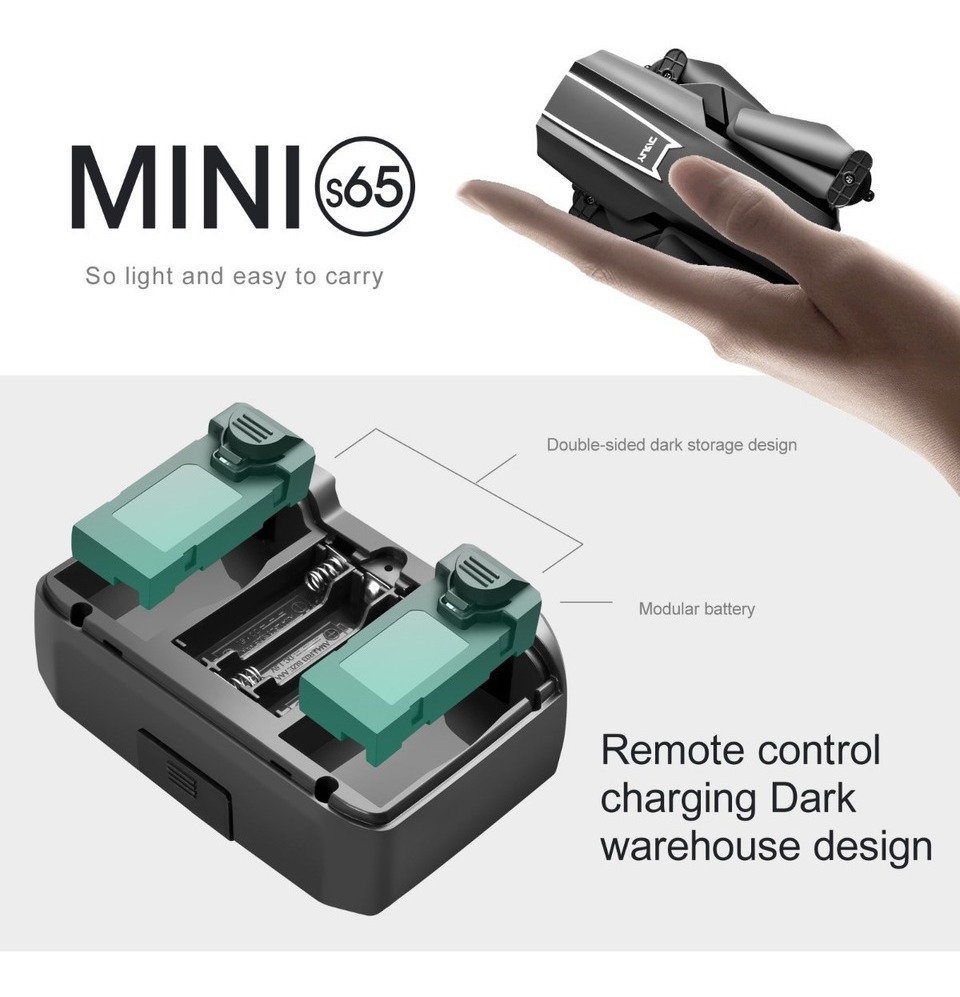 Mini Drone S65 Professional 4k Câmera 2 Baterias - Imagem 5