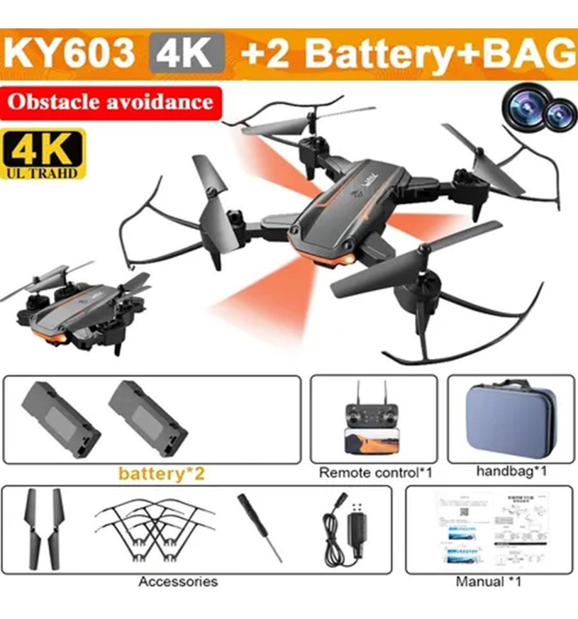Drone De Dublê De Câmera Dupla Hd Ky603 - Imagem 2