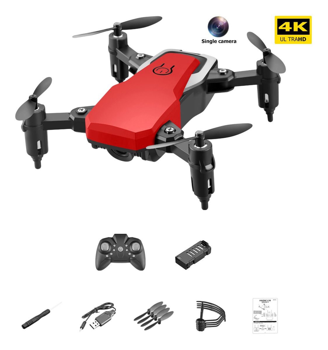 Câmera 4k Hd Rc Drone 3d Flip 4ch 2.4g Controle Remoto De Rá - Imagem 10