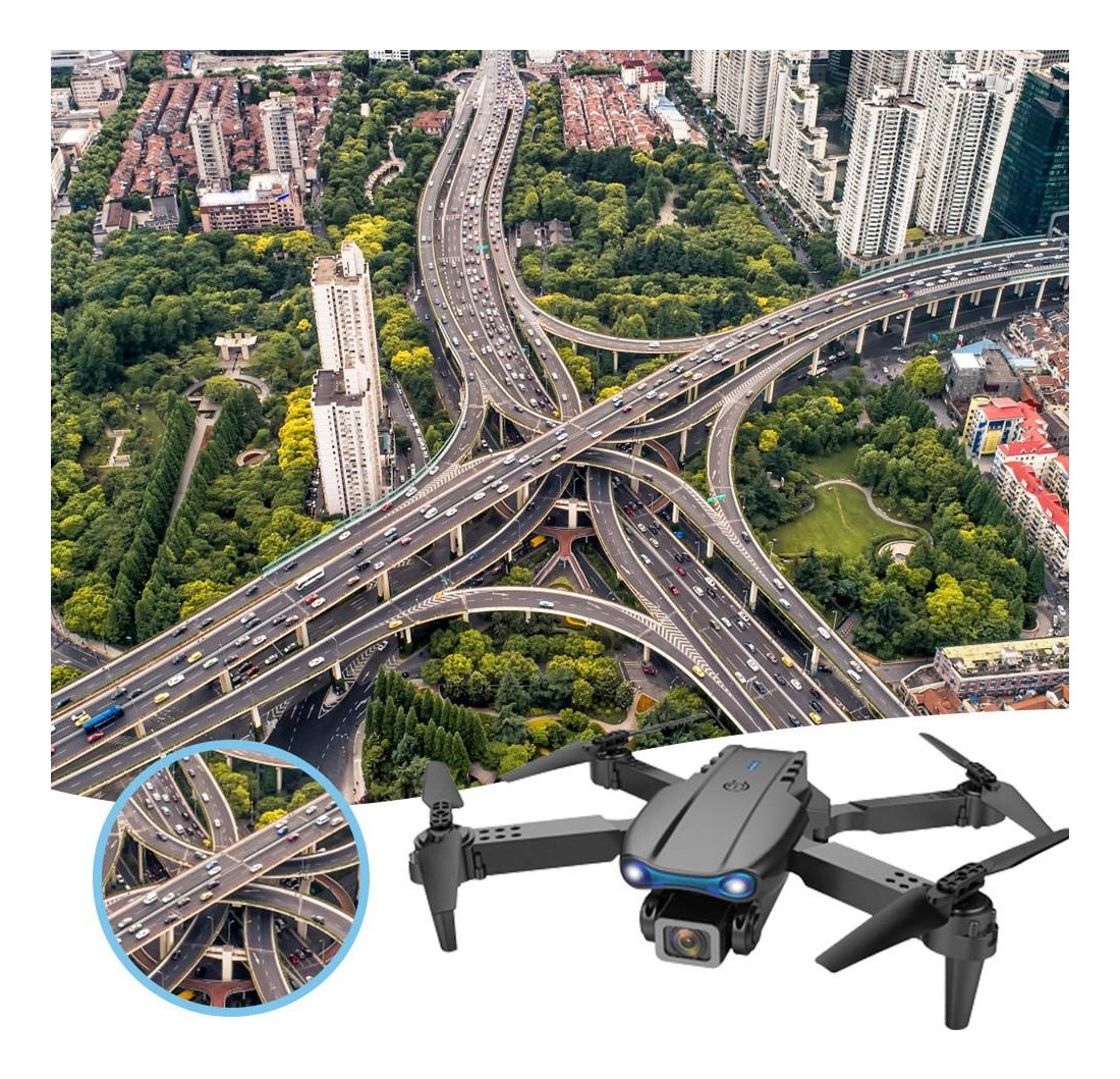 Lazhu Black Drone 4k Hd Câmera Dupla Gravação De Vídeo Mini - Imagem 3