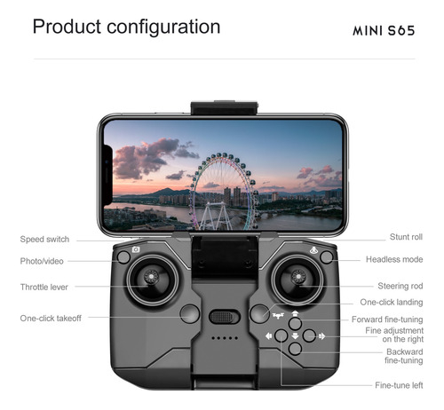 Principiante Mini Drone Profissional Barato Com Câmera Dupla - Imagem 3
