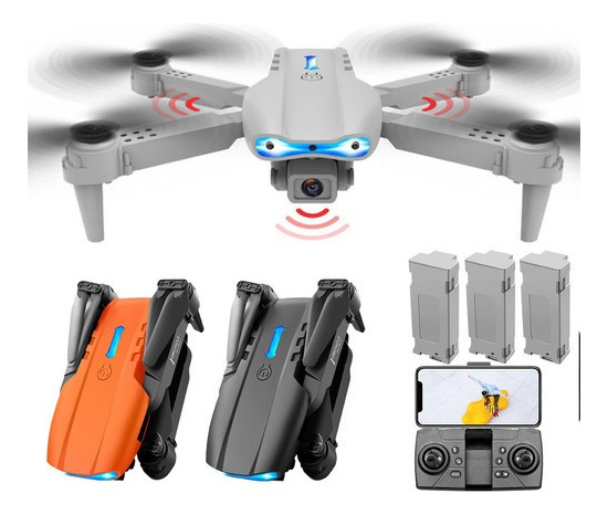 Mini Drone E99 K3 Barato Com Câmera Fullhd 3 Baterias