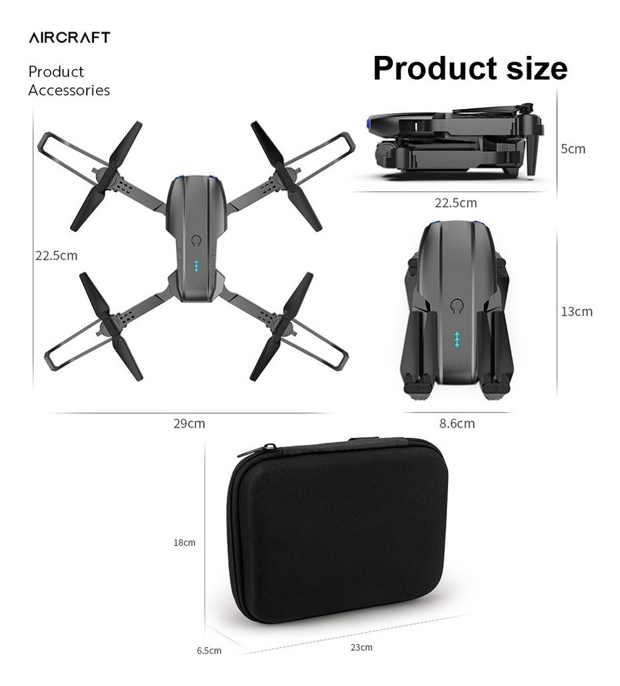 Mini Drone 4k Câmera Dupla E99 Pro Professional 2 Baterias - Imagem 12