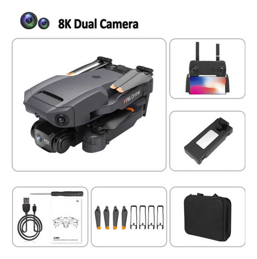 Drone Profissional Ultra Hd 8k Wifi Com Câmera Dupla - Imagem 2