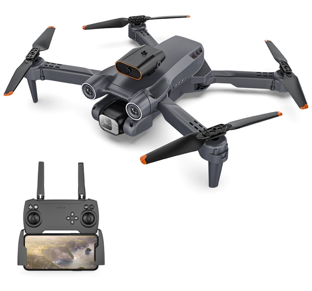 Drone Rc Com Câmera 4k Câmera Dupla Rc Quadcopter 360 Graus