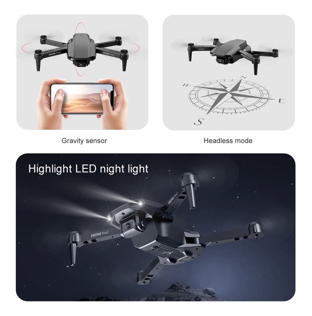 Mini Drone E99 Pro2 Profissional 4k Câmera Dupla 20 Min - Imagem 6
