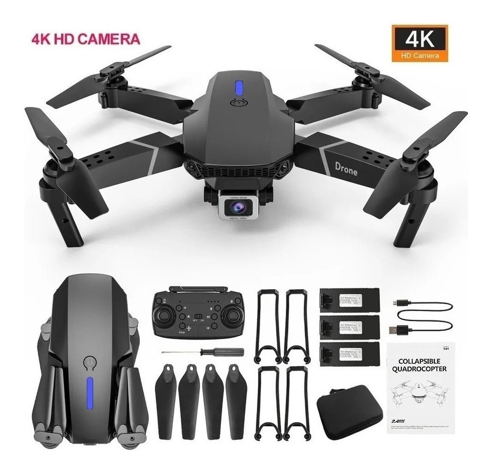 Mini Drones Baratos Com Bateria 4k E525/e88 Pro +3 - Imagem 9