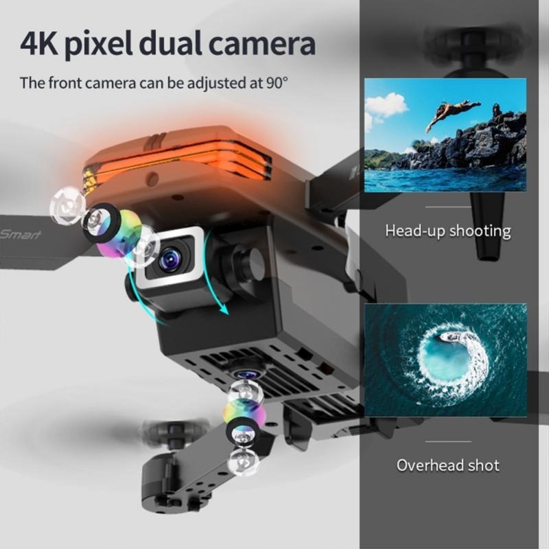 4k Ultra Hd Câmera Única Mini Drones 2 Baterias Drone - Imagem 9