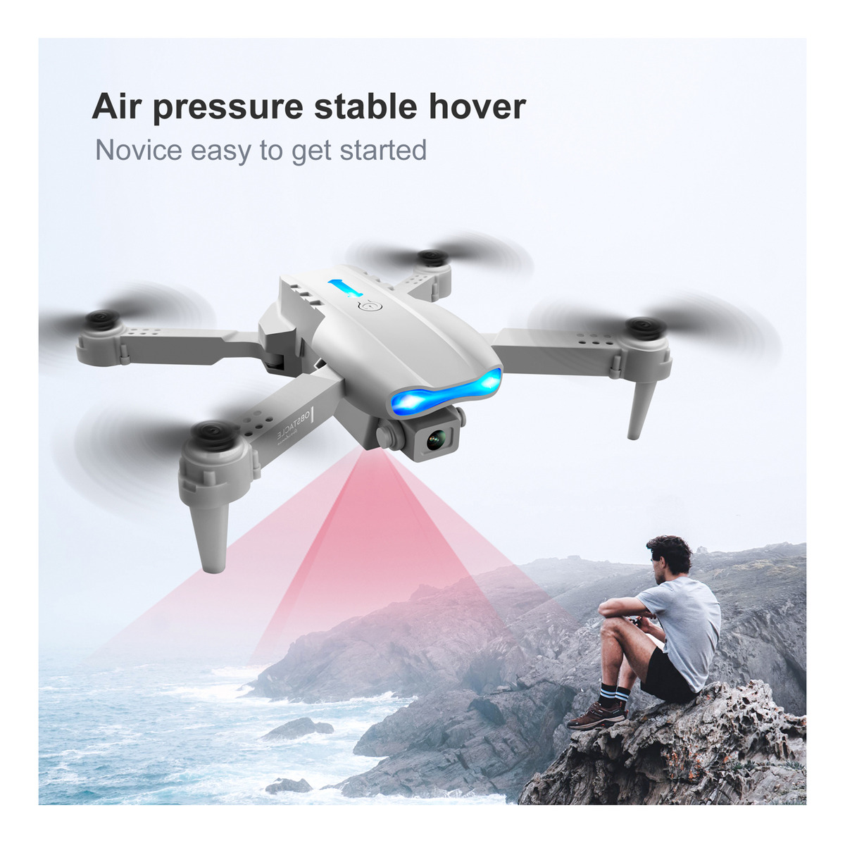 Drone Rc Com Câmera 4k Rc Quadcopter Obstacle Avitance - Imagem 7