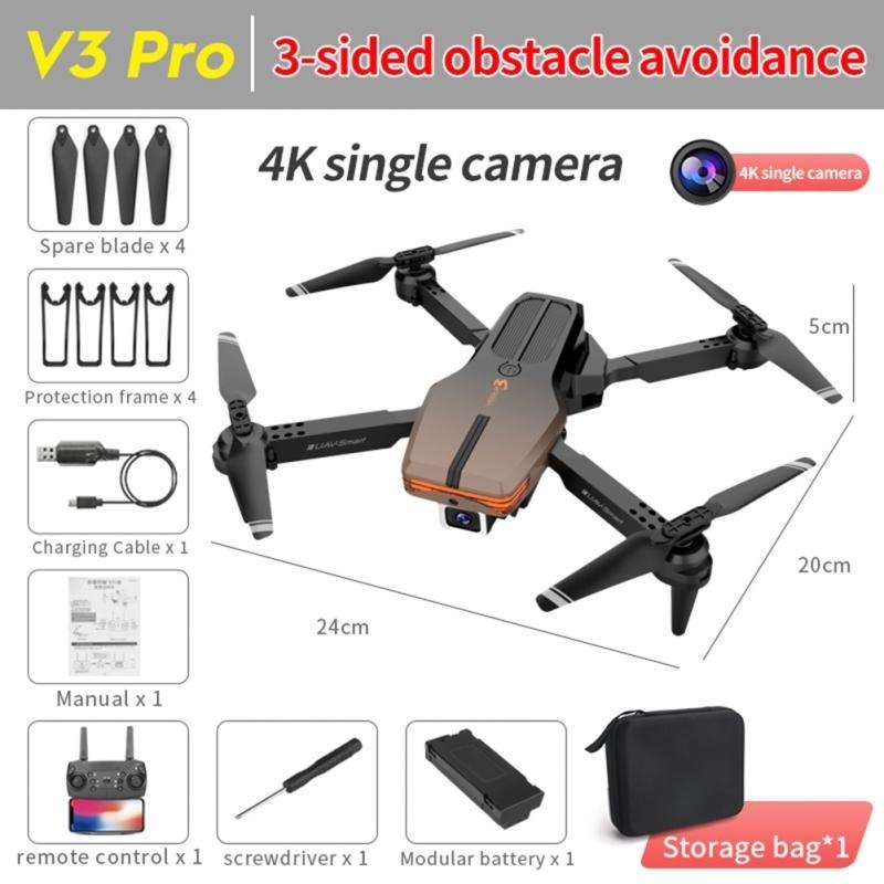 4k Ultra Hd Câmera Única Mini Drones 2 Baterias Drone - Imagem 2