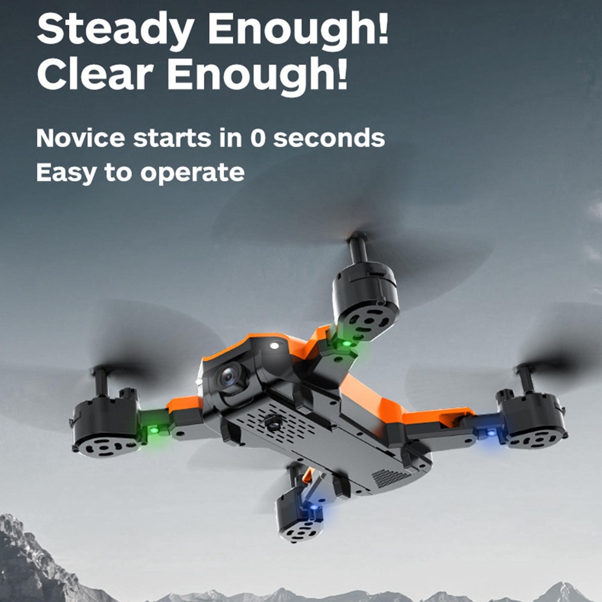 Helicóptero Dobrável Com 3 Modos De 4k Preto Simples - Imagem 7