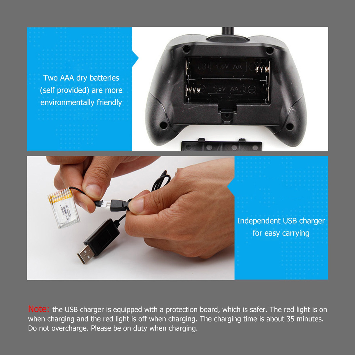 2.4g 2ch Rc Planador Asa Fixa Controle Remoto Avião Childr - Imagem 7