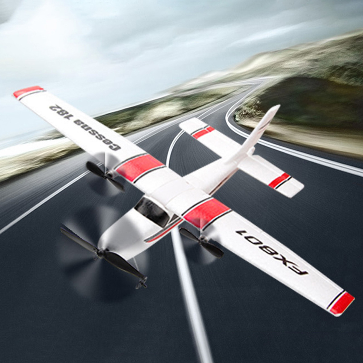 Avião De Controle Remoto De Asa Fixa 2.4g 2ch Rc Glider - Imagem 6