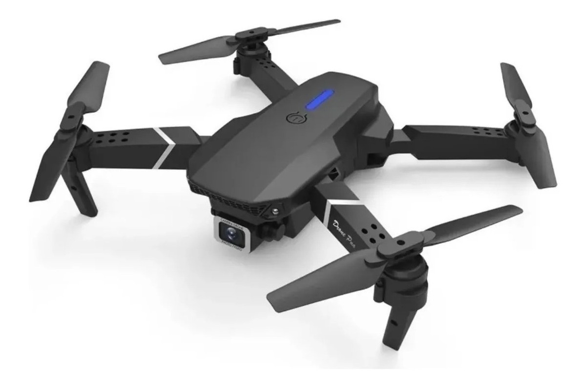 E88 4k Drones 1080p Hd Câmera Rc Quadcopter Com 2 Baterias - Imagem 2