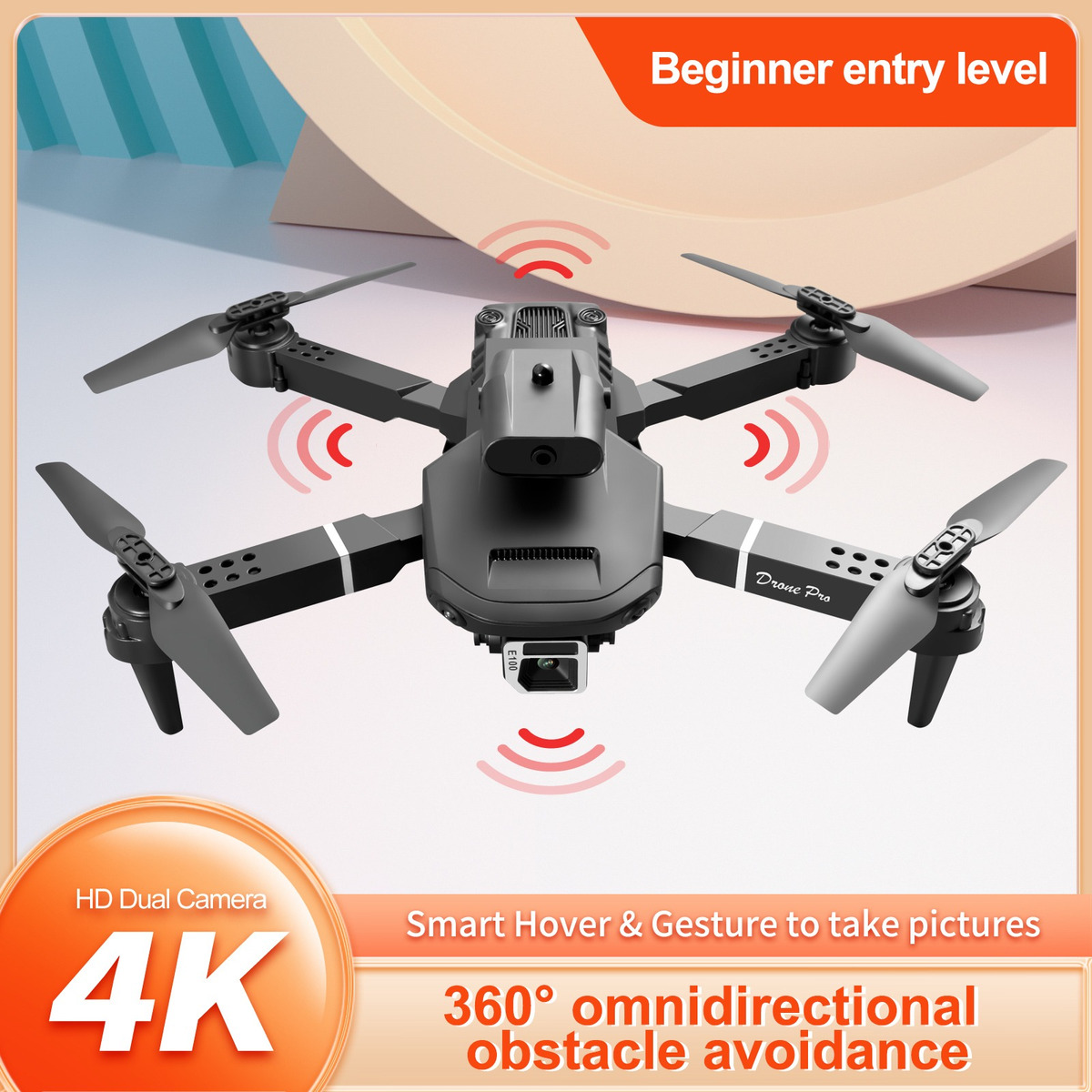 Drone Profissional Câmera 4k Evitação + 2 Baterias - Imagem 8