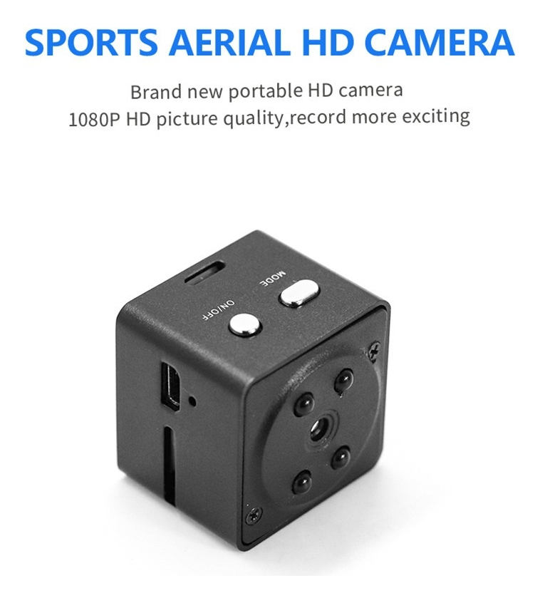 Gravador De Vídeo Portátil Mini Sports Mini Dv 1080p - Imagem 2