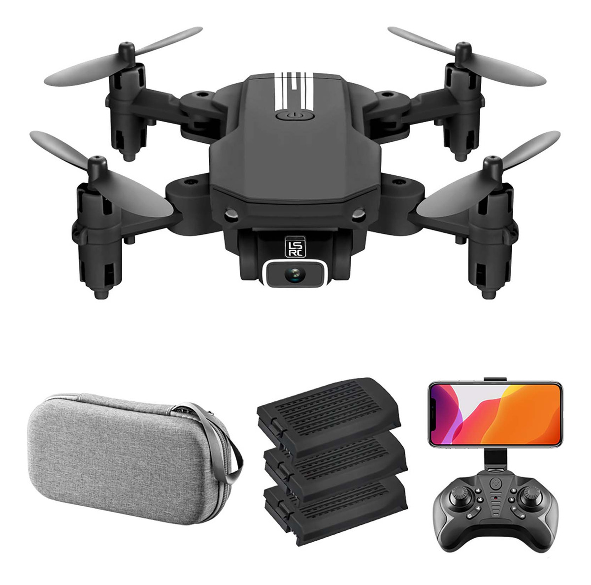 Câmera Mini Drone Rc Quadcopter 1080p De 13 Minutos De Tempo