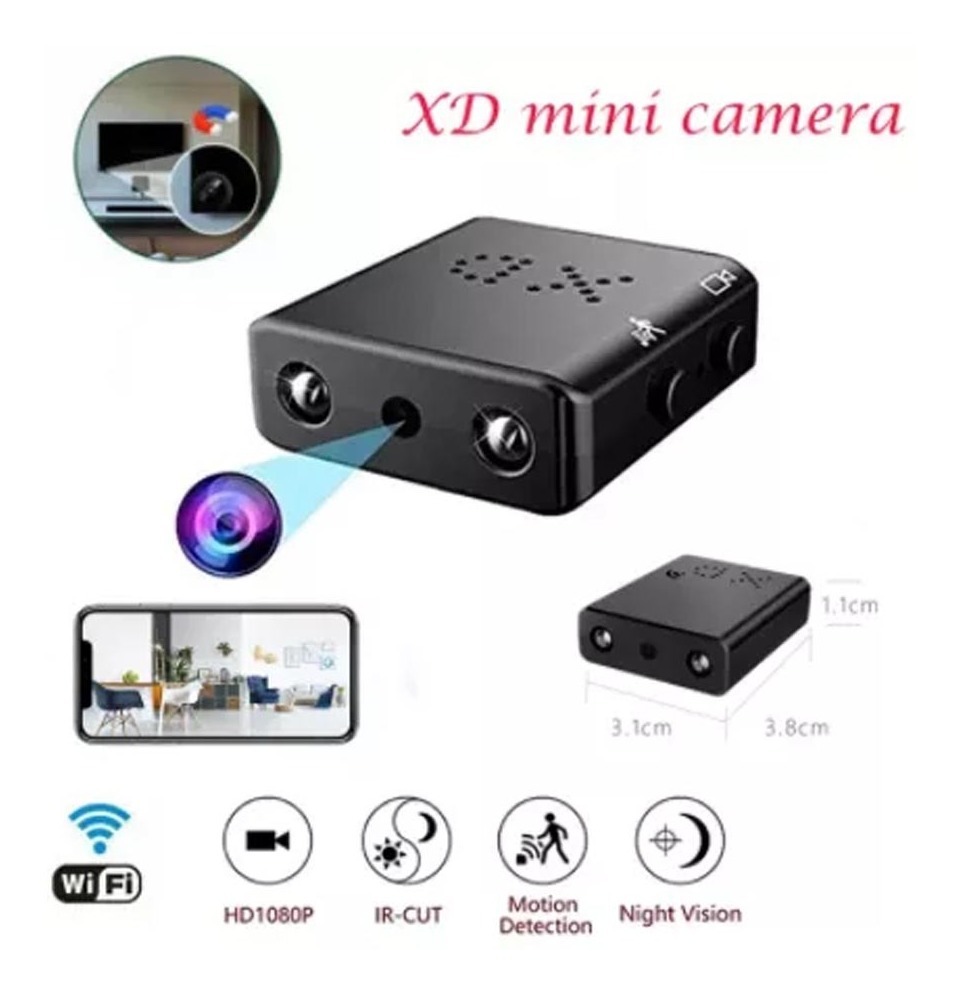 1080p Mini Gravação Detecção Movimento Visão Noturna Wi-fi