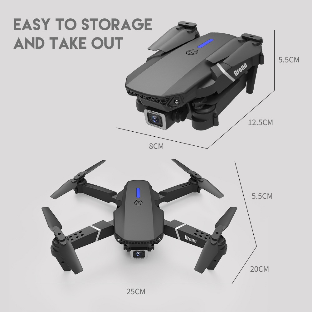 E88pro Rc Drone Com Câmera 1080p Hd - Imagem 2