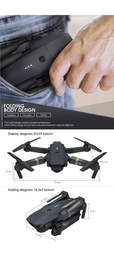 Everyine E58 Drone Com Câmera Visuo H68 E58 - Imagem 6