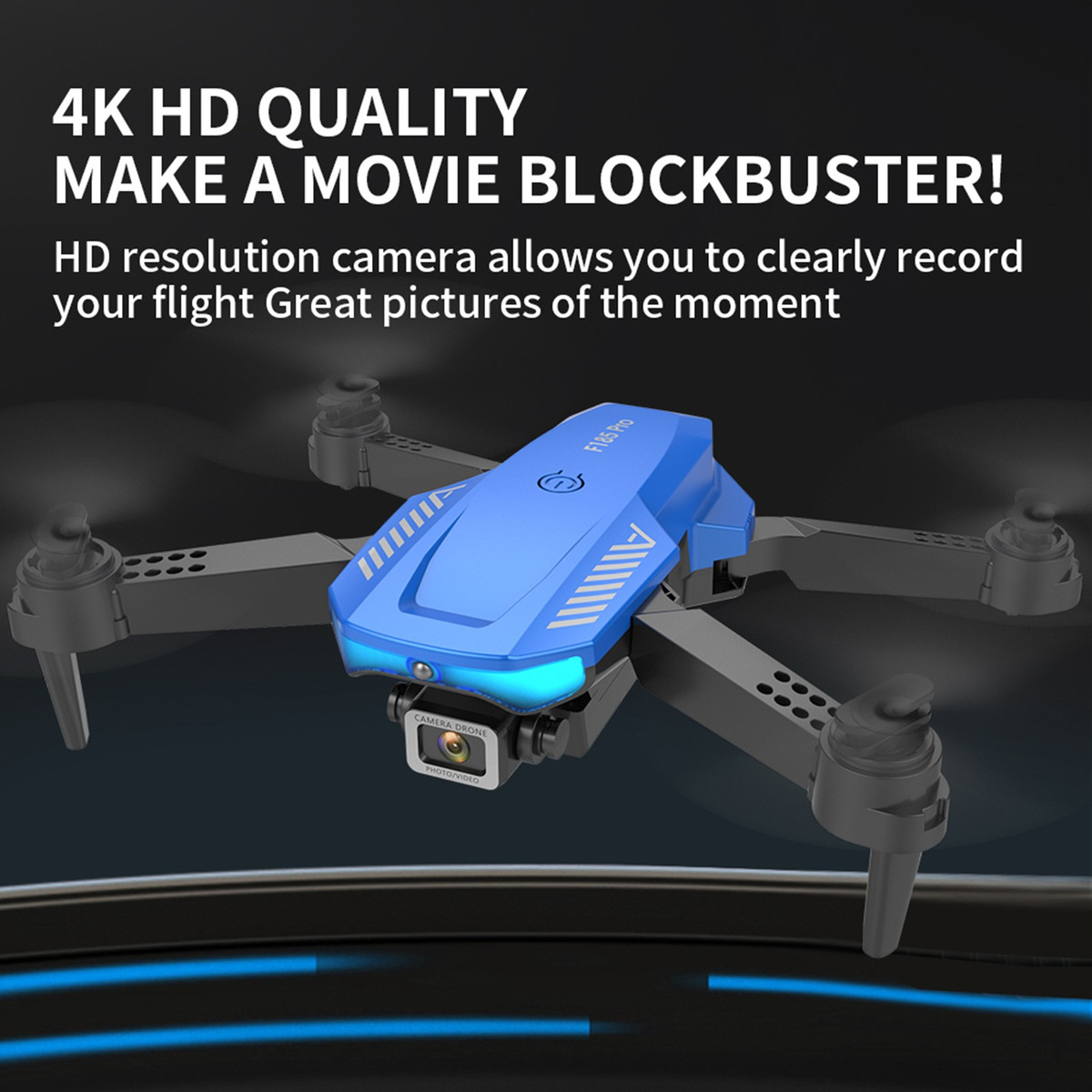 Ls/rc F185 Pro 4k Hd Única Câmera Fpv Rc Zangão Com 3 Batte - Imagem 4