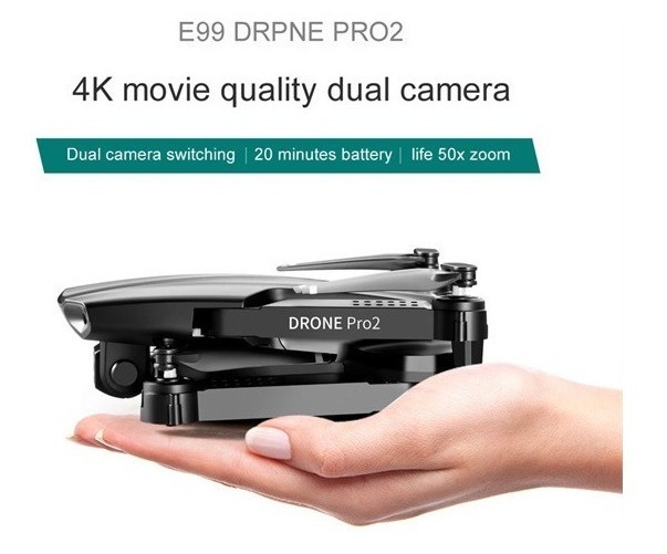 1080p Hd Uav E99 Pro2 2hd Câmera 2 Bateria - Imagem 3
