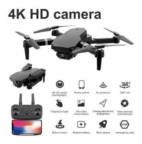 S70 Pro Mini Drone Com Câmera Para Filmagens Amadoras Len