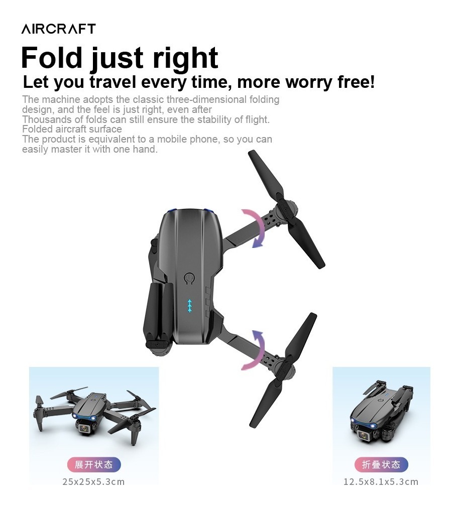 Mini Drone Barato Para Crianças Com Câmera 2 Baterias - Imagem 12