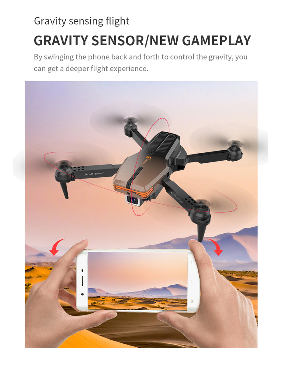 Câmera Única 4k Rc Drone 2,4 Ghz Led Quadcopter De 6 Eixos - Imagem 5