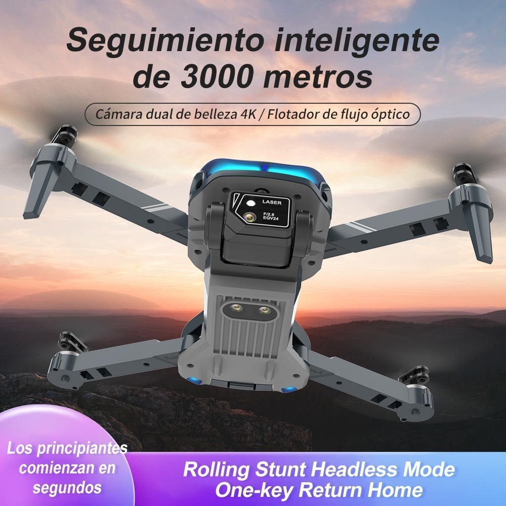 Mini Drone Profissional Com Câmeras Duplas 4k Hd Fvp Wifi - Imagem 16
