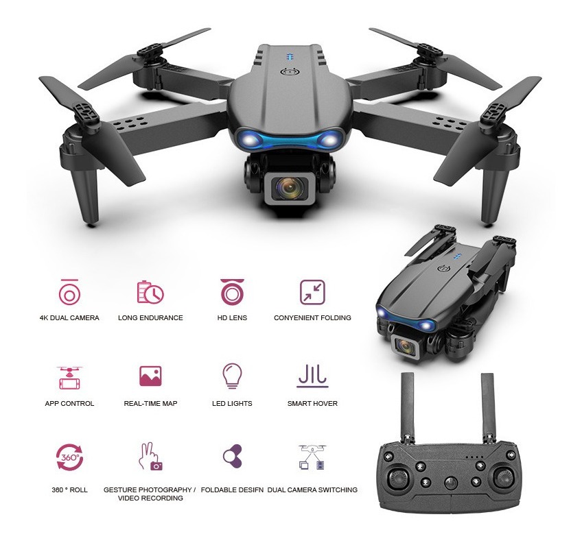 Mini Drone E99 K3 Barato Com Câmera Full Hd - Imagem 4
