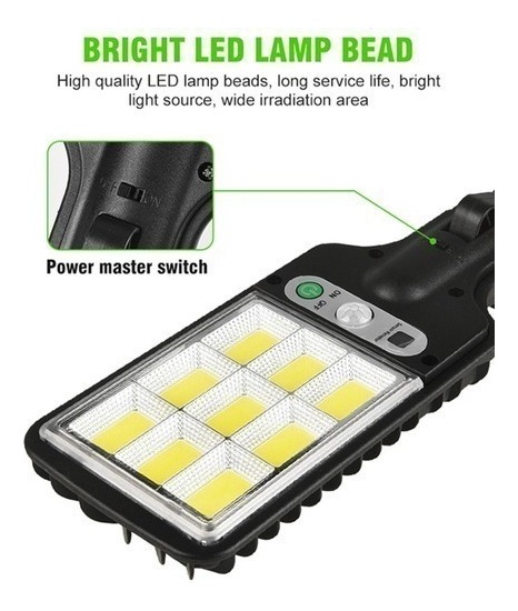 Lazhu Kit Refletor Solar Luminárias Solar 200w - Imagem 2
