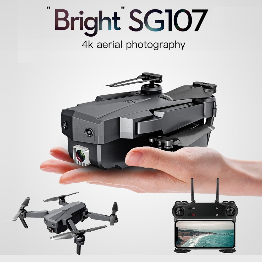 Sg107 Dobrável Mini Drone Com Câmera 4k Hd Indoor Rc - Imagem 5
