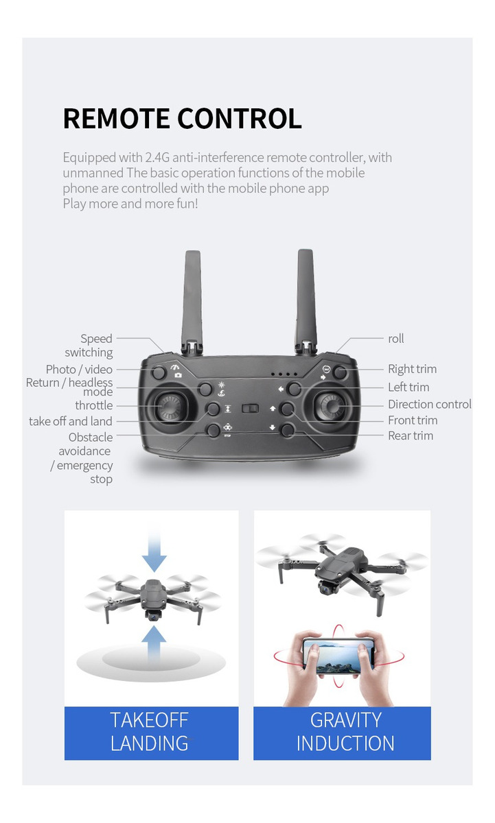 Mini Drones Profissionai Para Evitar Obstáculos De Altitude - Imagem 4