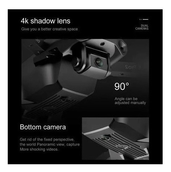 Mini Drone E99 Pro2 Professional 4k Câmera Dupla 2 Baterias - Imagem 4