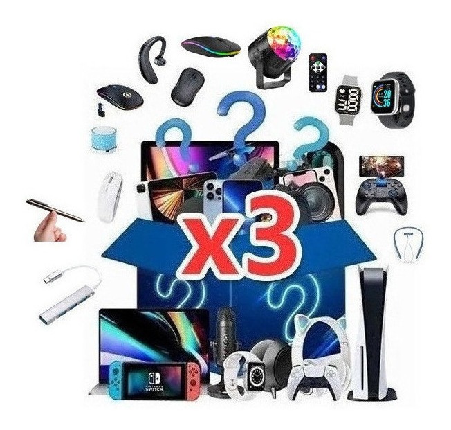 Caixa Cega Numérica Misteriosa Lucky X3