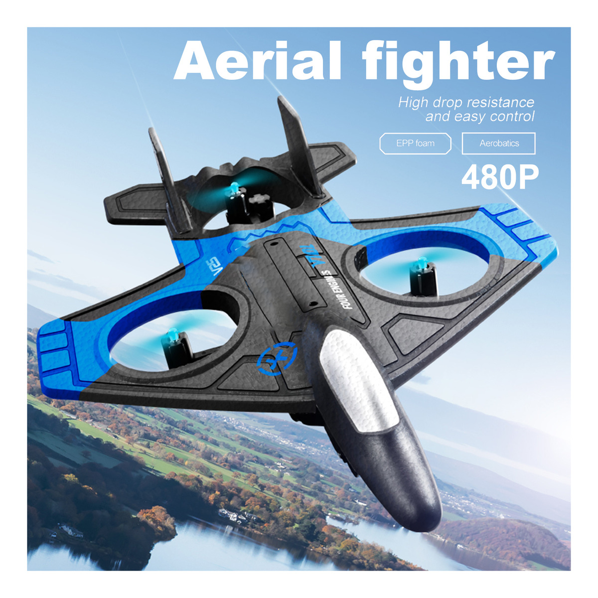 Avião Rc Com Câmera 480p 2,4 Ghz Rc Plane Aircraft Flight - Imagem 5