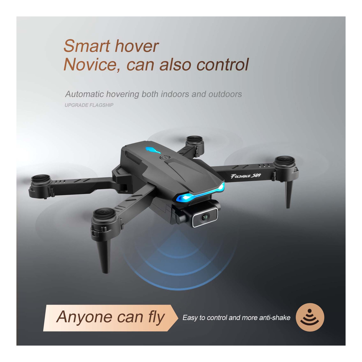 S89 Rc Drone Com Câmera 4k Wifi Fpv Drone Mini Folding - Imagem 3