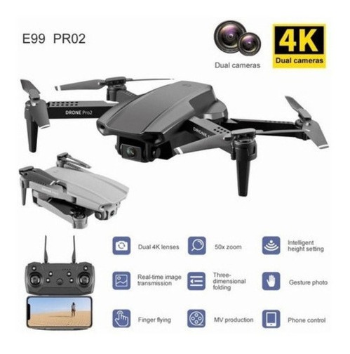 Mini Drone 4k Câmera Dupla E99 Pro2 Professional