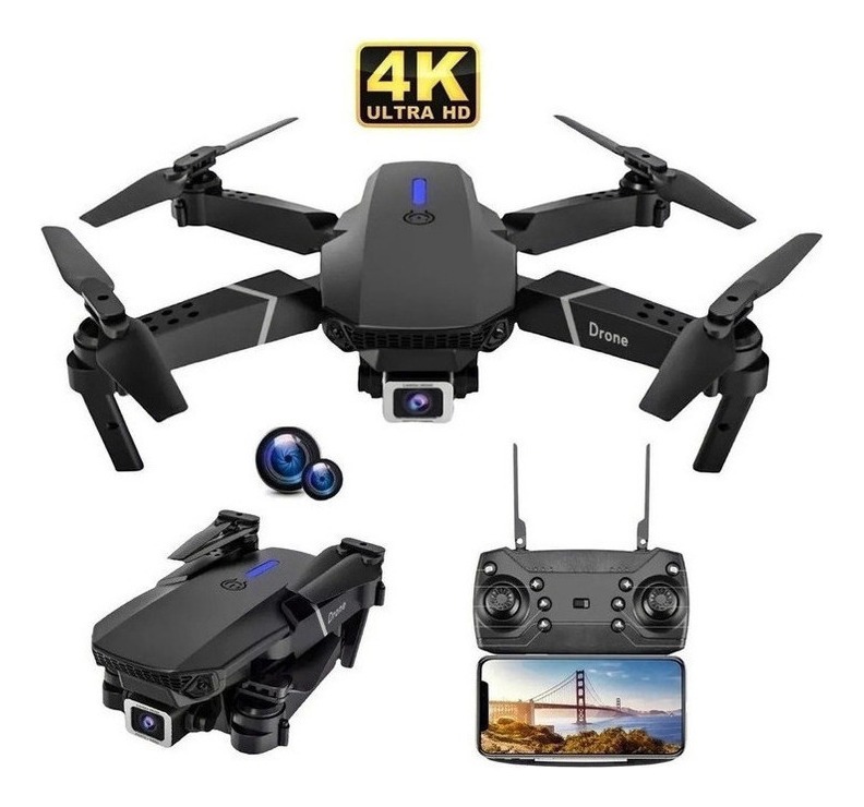 E88 4k Dual Camera Mini Drone De Controle Remoto Dobrável - Imagem 11