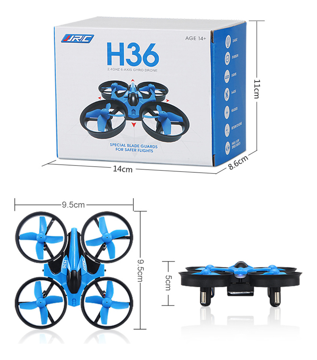 Aeronave Quadricóptero 4ch 360 Degree Flip 2.4g Rc Com Led - Imagem 5