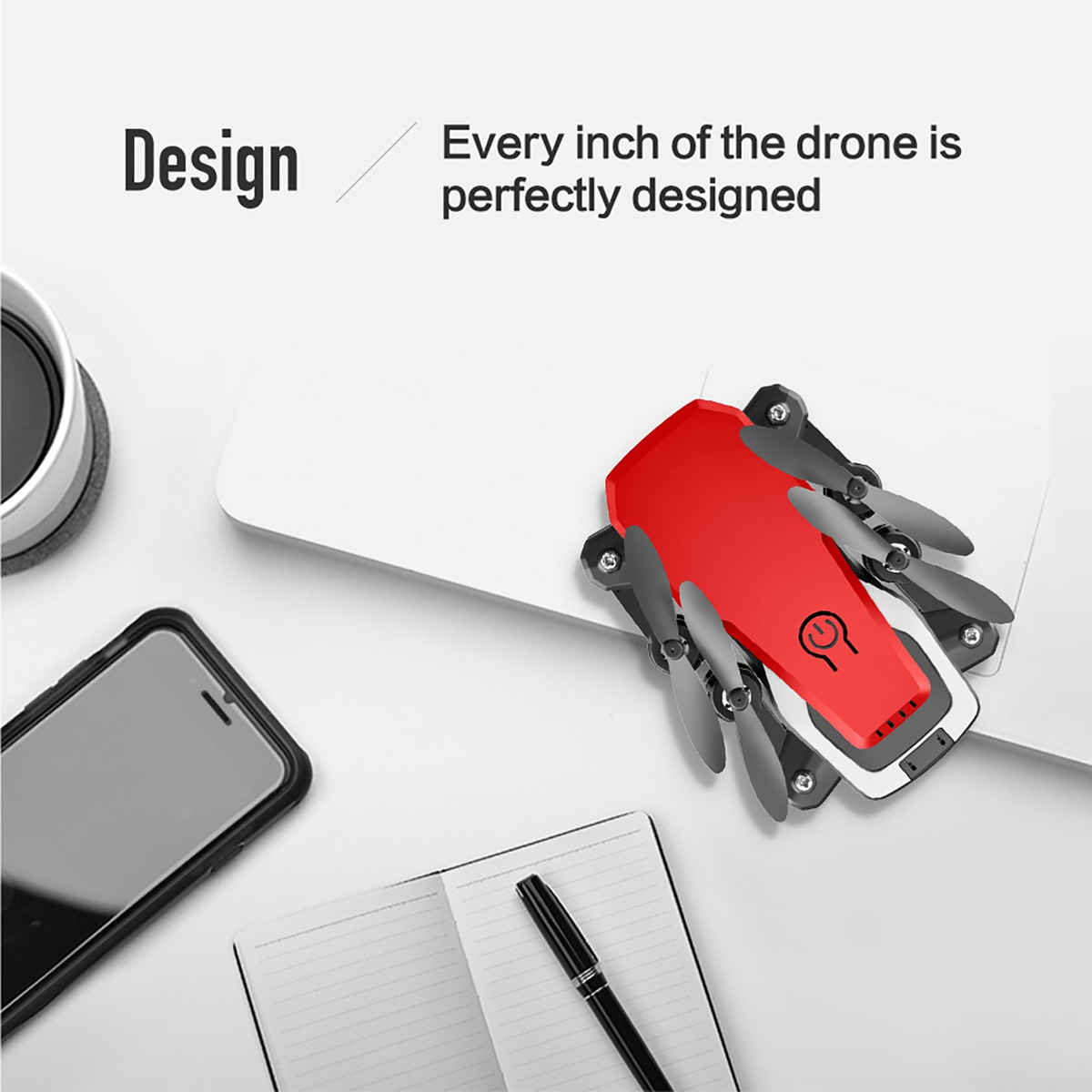 Controle Remoto Dobrável Quadcopter Rc Drone 4 Canais - Imagem 4