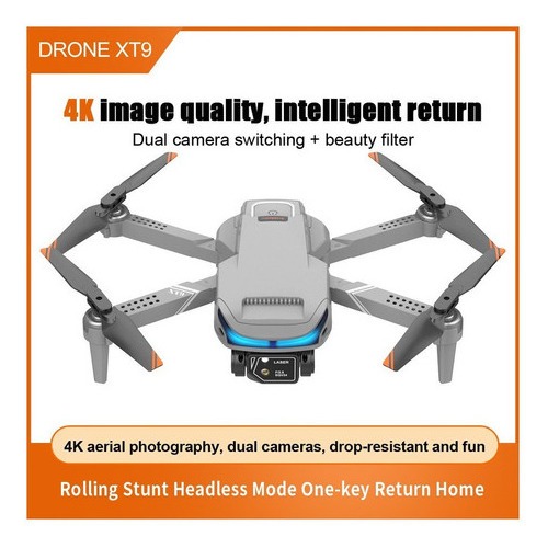 Xt9 Mini Drones Profissionais Câmera Dupla Esc 2 Baterias - Imagem 7