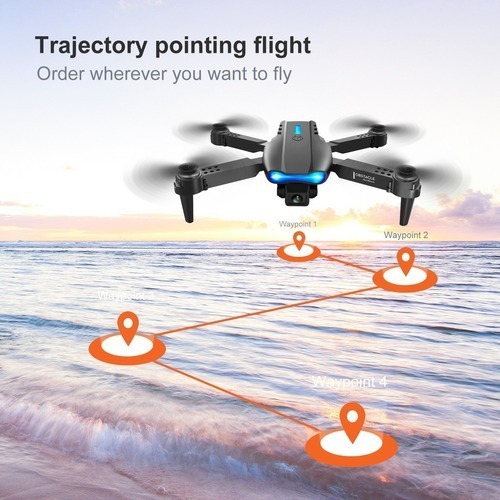 Drone E99 K3 Pro Com Dupla Câmera 4k Dobrando Preto - Imagem 8