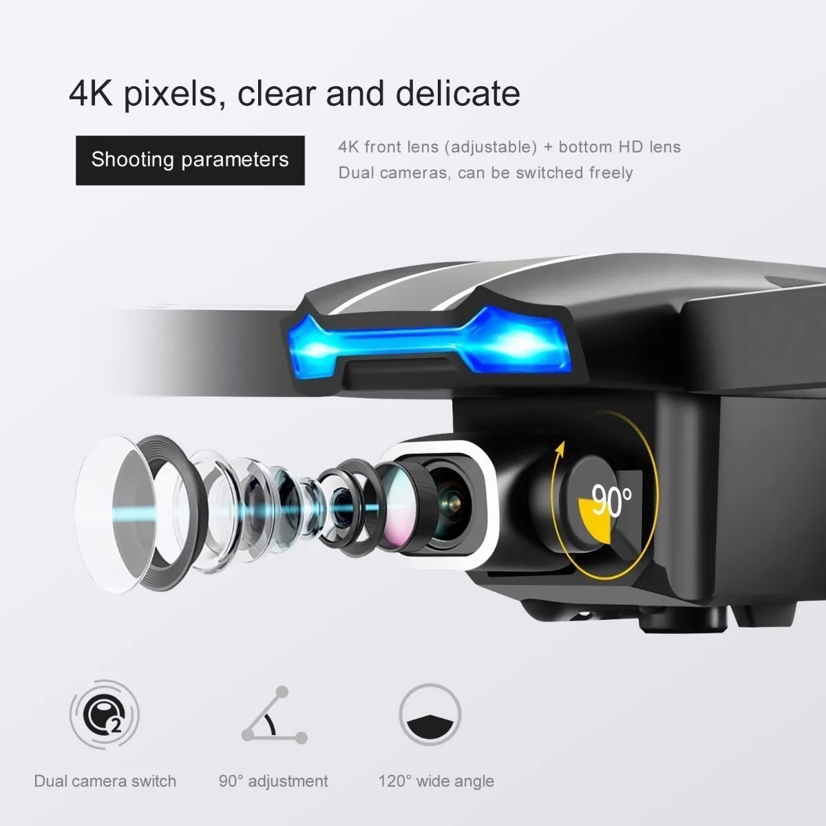 Mini Drone S65 Professional 4k Câmera 2 Baterias - Imagem 5