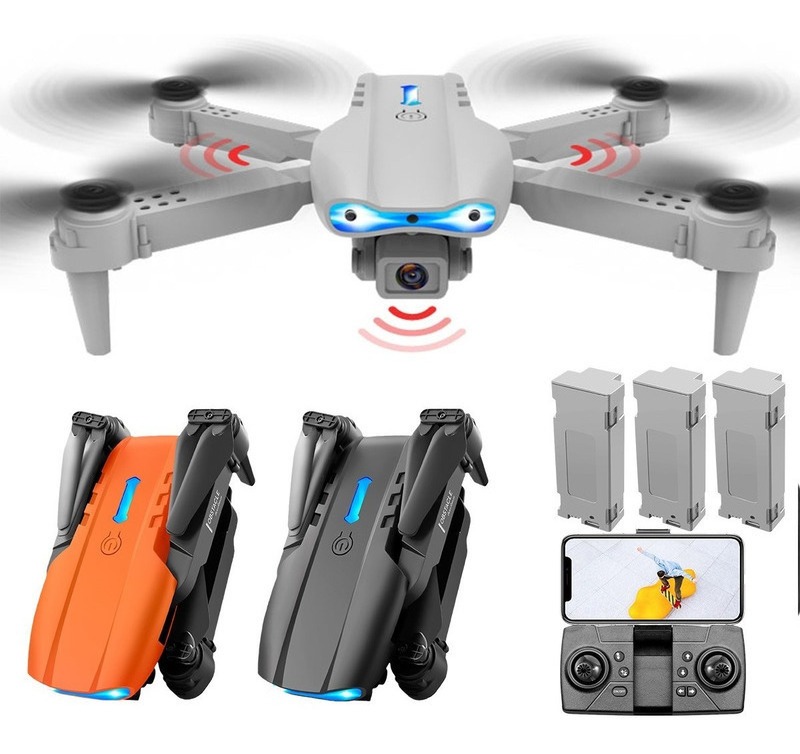 Drone Profissional E99 Pro 2.4ghz Com Câmera Hd E 3 Bateria - Imagem 21